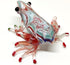 Frog Miniature Figurines Animals Hand Blown Color Glass Art Collectible Gift Decorate 3" (Red Green)...