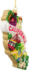 Kurt Adler Glass California Ornament, 5-Inch for Christmas...