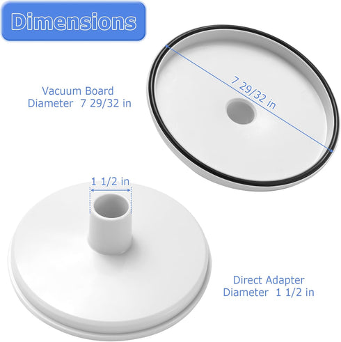Tooetoy SP1106 Pool Skimmer Vacuum Plate,Compatible with Hayward Skim Vac In-Ground Swimming Pool Skimmer SP1082 SP1084 SP1085 SP1075...