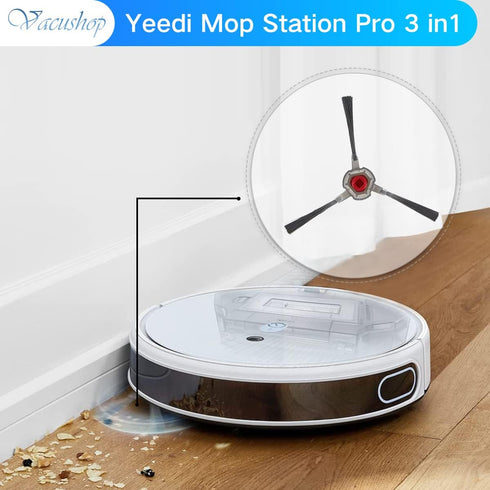 Replacement for Robot Cleaner Yeedi mop Station Accessories Parts X4 Mop X4 Side Brush X2 Filter (10)...