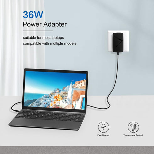 12V 3A Charger for Jumper Ezbook X3 X4 S4 2 3 3s 3l pro Jumper EZpad 6 Pro Chuwi HeroBook ubook AeroBook LapBook xidu Tour Pro 12.5 Trekstor Surfb...