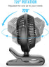 HONYIN 720° Rotation Small Desk & Clip on Fan with Sturdy Clamp, 3 Speeds, Quiet Little Personal Cooling Fan by USB Plug In, for Bedroom Office De...