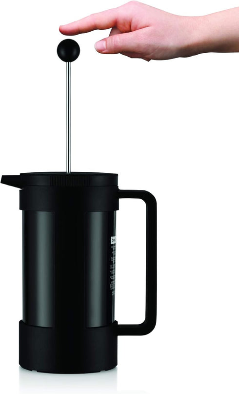 Bodum Bean Sustainable French Press Coffee Maker, 34 Ounce, Black...