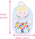 Toddler Kids Backpack with Soft Baby Dolls in Plaid Dress 9.5"...