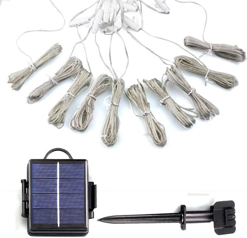 Solar String Lights, LED Christmas String Light in Fairy String Lights Waterproof, Room Decoration Light Curtain Light for Indoor, Outdoor, Weddin...