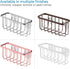 iDesign Gia Stainless Steel Dish Sponge Holder Basket with Suction Cups, Ideal for Kitchen Sinks and Bathroom Organization, 2.25"D x 2.5"W x 5.75"...