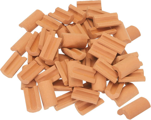 MECCANIXITY Miniature Roof Tiles Clay Model Roof Tiles Mini DIY Tiles Model Building Set for Model Building Dolls Pet Houses Garden Red Pack of 60...
