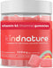 Kind Nature Vitamin B1 Gummies - Chewable Thiamine 500mg per Serving - Non GMO, Vegan, Natural Strawberry Flavor Thiamine B1 Supplement for Adults...