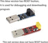 USB to ESP8266 CH340C ESP-01 ESP-01S Breakout Prog WiFi Programmer Downloader with Reset Auto-Download Circuit + ESP8266 ESP-01S Serial WiFi Wirel...