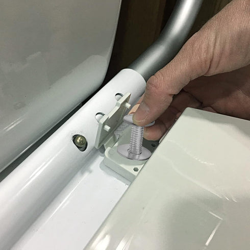 2pcs Universal Silver Toilet Seat Bolt, Stainless Steel Toilet Seat Bolts Screws Set Heavy Duty Toilet Seat Accessories Bathroom Replacement Parts...