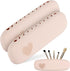 2 Pcs Travel Makeup Brush Holder, Silicone Makeup Brush Holder Travel Cosmetic Bag Soft Portable Cosmetic Face Brushes Holder Makeup Brush Bag Tra...