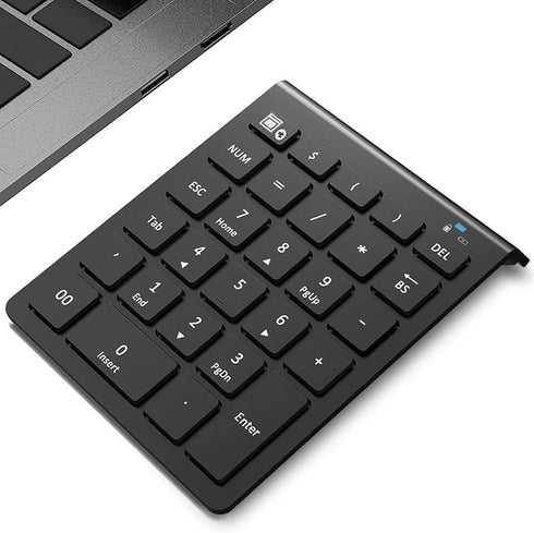 Bluetooth Number Pad for Laptop, Wireless Numeric keypad, 28 Keys Numpad Number Keypad Bluetooth 10 Keys Number Pad for Laptop, MacBook Air/Pro, i...