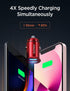 Car Charger, AINOPE Smallest 4.8A All Metal Car Charger Adapter Fast Charge USB Car Charger Flush Fit Compatible with iPhone 13/12/11 pro/XR/x/7/6...