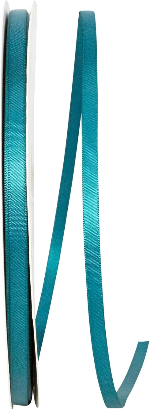 Reliant Ribbon 4950-916-01C Double Face Satin Ribbon, 1/4 Inch X 100 Yards, Teal...
