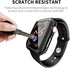 Smiling Case Compatible with Apple Watch SE 2 (2024)/SE/Series 6/5/4 44mm with Built in Tempered Glass Screen Protector,Overall Protective Hard PC...