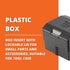 Fein Plastic Box Insert with Lockable Lid for Small Parts and Accessories - Durable Construction, Portable Design, and Efficient Tool Case Organiz...