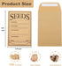 150 Pcs Kraft Seed Envelopes, Resealable Seed Packets Envelops Small Self Sealing Seed Saving Envelopes bulk for Collection of Vegetable Flower Se...