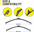 3 Wipers 26"/20"/14" Replacement For Acura MDX 2020 2019 2018 2017 2016 2015 2014 (Set of 3), 26 Inch+20 Inch Windshield Wiper Blades with 14 Inch...