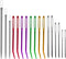 17pcs Large Eye Blunt Needles, Stainless Steel Aluminum Sewing Knitting Needles Darning Wool Needles Tapestry Needles Including Straight Needles, ...
