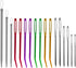 17pcs Large Eye Blunt Needles, Stainless Steel Aluminum Sewing Knitting Needles Darning Wool Needles Tapestry Needles Including Straight Needles, ...