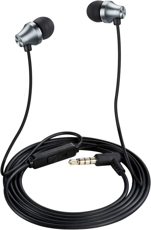 iRAG A101 Wired Earbuds Headphones for School Noise Isolating in-Ear Earphones with Microphone Remote with 3.5mm Plug in Audio Jack (Gun Metal)......