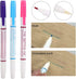 3Pcs Fabric Marker Pen, Double Head Water Erasable Pen for Sewing Art DIY Tracing Embroidery Supplies...