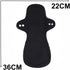 7PCS Pack Reusable Washable Incontinence Cloth Pads Including 6PCS Heavy Flow Feminine Hygiene Bamboo Charcoal Cloth Sanitary Pads Reusable Menstr...