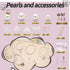 funluck Pearls Beads Kit with Hole-Jewelry Making Pearl Beads Supplies Including Gold&Sliver Beads-White Pearls for Crafting with Charms-Ideal for...