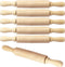 BILLIOTEAM 6 Pack 8 Inch Mini Wood Rolling Pin,Great for Children Kids Girls and Boys,Small Wooden Rollers for Art and Crafting,Baking,Cookie Doug...