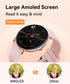 AMOLED Smart Watch (Answer/Make Call) for Women, With/Without Phone Mode, 1.43" Round Fitness Watch, Body Temperature Thermometer, Heart Rate, SpO...