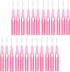 EXCEART 30PCS Interdental Brush Toothpick Tooth Flossing Head Oral Dental Hygiene Brush Tooth Cleaning Tool (Pink 0.6mm)...