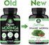 Organic Moringa, Nature’s Green Super Food Supplement, 100% Pure Leaf Powder, All-Natural Nutrient Rich Antioxidant, Body Detox and Digestive Heal...
