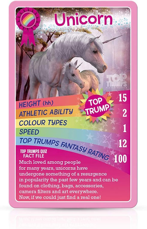 Top Trumps Horses and Ponies and Unicorns Classic Card Game, Learn Facts About Falabella, Shetland and The Andalusian in This Educational Packed G...