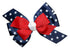 WD2U Baby Girls 4.5" Red White Blue Star Spangled July 4th Hair Bow Stretch Headband...
