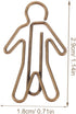20pcs Office Paper Clip Human Shaped Paper Clips Funny Paper Clip Funny Bookmark File Paper Clips Lovely Paper Clips Christmas Bookmarks Metal Pap...