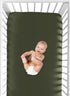 Sweet Jojo Designs Solid Dark Green Baby or Toddler Fitted Crib Sheet for Woodland Camo Collection...