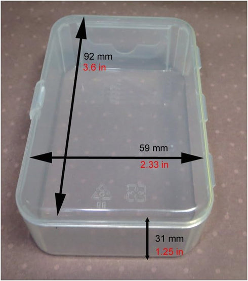 Maymom Small Plastic Box with Hinged Lid for Small Parts, Crafts, Beads, Jewelry and Watch Parts (12 Boxes, Clear)...