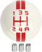 Akozon 5 Speed Gear Shift Knob for Manual Transmission Replacement Shifter Lever Stick Head Knob for Ford Mustang from 1967 to 2018 (White Red)...