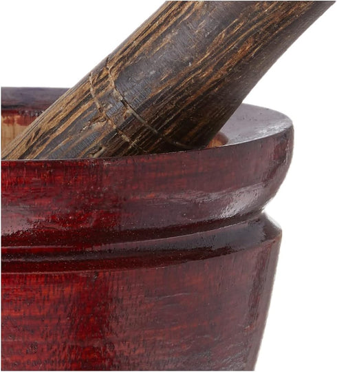 Thai Mortar Pestle Grinding Cookware Thai Food Menu Recipe Kitchen Tool Product of Thailand (5 inch)...