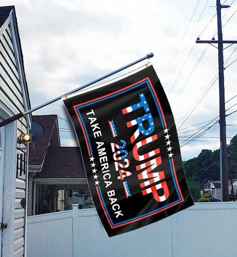 ERT Trump 2024 Flag Double Sided 3 Ply 3X5 Foot Take America Back Keep America Great Flag Donald Trump President Flags with Brass Grommets MAGA...
