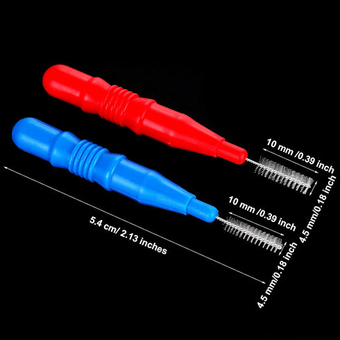 Patelai 50 Pieces Braces Brush for Cleaner Interdental Brush Toothpick Dental Tooth Flossing Head Oral Dental Hygiene Flosser Toothpick Cleaners T...