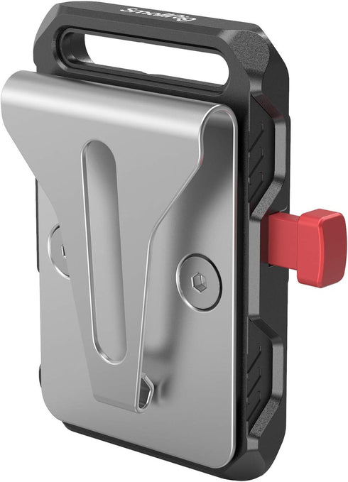 SmallRig Mini V Mount Battery Plate, V-Lock Mount Battery Plate with Belt Clip for Camera Power Supply - 2990...