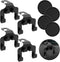 8Pcs 2 in 1 Car Rear Seat Hook and Coaster Combination,Car Coasters,Hook Bracket Stronger Load Bearing Capacity Hexagon Embossed Design Coaster No...