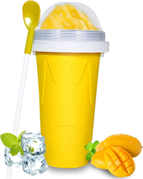 Slushy Cup, TIK TOK Slushie Maker Cup Frozen Magic Squeeze Cup, Ice Cream Maker Cup, Cool Stuff Trending Tiktok Items Homemade DIY Cool Gadgets wi...
