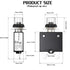 Thermal Circuit Breaker,98 Series 40A 125/250VAC Circuit Breaker Push-Button Reset with Quick Connect Terminals and Waterproof Button Cover 32VDC ...