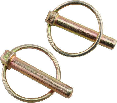 E-outstanding Linch Pin 4PCS 45mm Heavy Duty Lynch Pin Shaft Locking Pin Fastener Assortment Kit for Farm Tractors Trailers Trucks Mowers Trolleys...