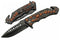 SZCO Supplies 300563 Scorpion Decal Liner Lock Assisted Open Tactical Rescue Professional Folding Knife, Black Orange, 8" Length...