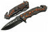 SZCO Supplies 300563 Scorpion Decal Liner Lock Assisted Open Tactical Rescue Professional Folding Knife, Black Orange, 8" Length...