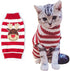 Cat Sweater Christmas Santa Claus Pet Cat Winter Knitwear Warm Clothes...