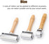 Leather Roller Tool Leather Press Edge Creaser and Smoother Leather Stamping Tools Glue Laminating Roller with Wooden Handle Platen Tool for Handm...